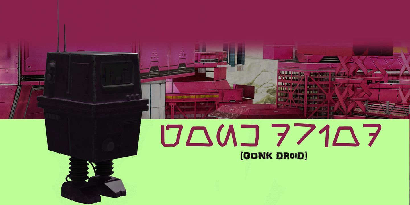 Example font Gonk Droid #1